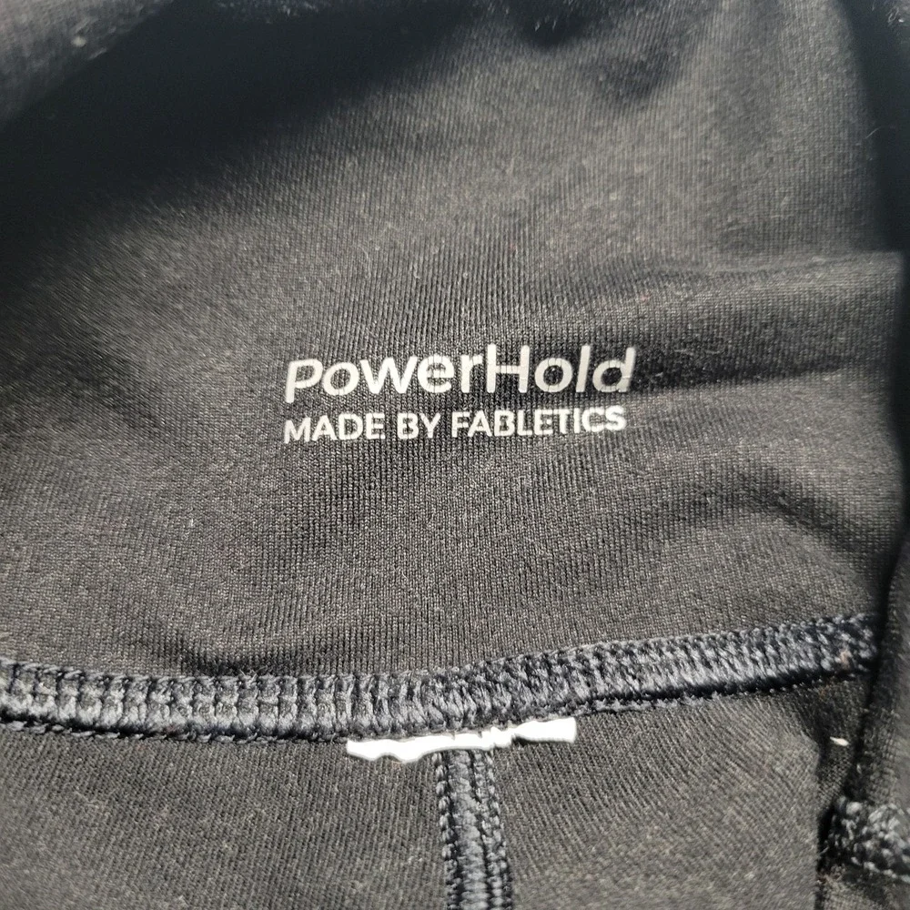 Fabletics PowerHold High‎ Waisted Mesh Pocket Leggings Black Womens Small 7/8